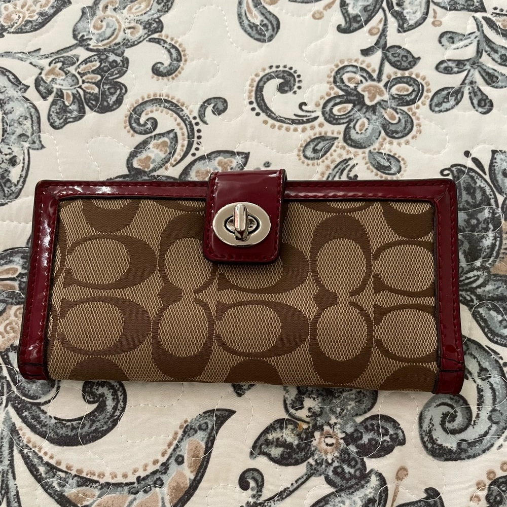 Coach signature wallet